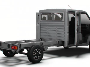 Opel Movano Chassis Truck CrCab 4035WB HQInterior 2023 3D Model