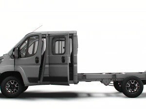 Opel Movano Chassis Truck CrCab 4035WB HQInterior 2023 3D Model
