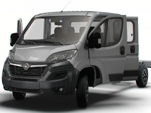 Opel Movano Chassis Truck CrCab 4035WB HQInterior 2023 3D Model