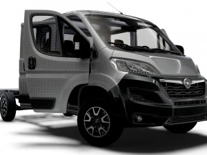 Opel Movano Chassis Truck CrCab 4035WB HQInterior 2023 3D Model