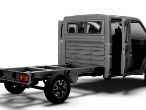 Opel Movano Chassis Truck CrCab 4035WB HQInterior 2023 Modello 3D