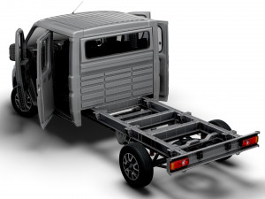 Opel Movano Chassis Truck CrCab 4035WB HQInterior 2023 Modello 3D