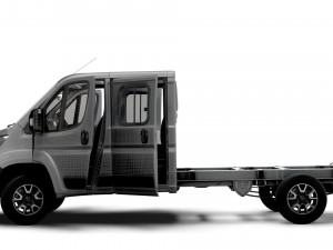 Opel Movano Chassis Truck CrCab 4035WB HQInterior 2023 Modello 3D