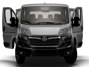Opel Movano Chassis Truck CrCab 4035WB HQInterior 2023 Modello 3D