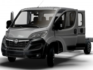 Opel Movano Chassis Truck CrCab 4035WB HQInterior 2023 Modello 3D