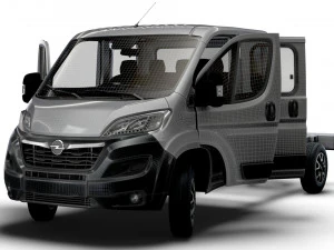 Opel Movano Chassis Truck CrCab 4035WB HQInterior 2023 3D Model