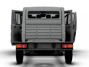 Opel Movano Chassis Truck CrCab 4035WB HQInterior 2023 Modello 3D