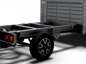 Opel Movano Chassis Truck CrCab 4035WB HQInterior 2023 Modello 3D