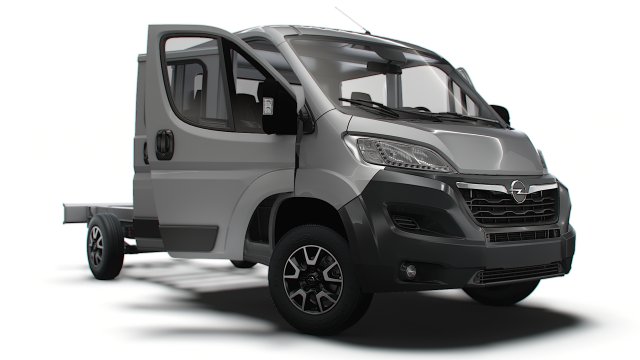 Opel Movano Chassis Truck CrCab 4035WBXL HQInterior 2023 3D मॉडल .c4d .max .obj .3ds .fbx .stl .blend 