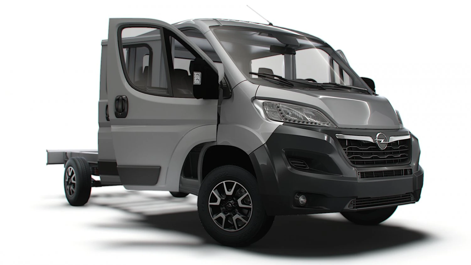 Opel Movano Chassis Truck CrCab 4035WBXL HQInterior 2023 3D Model .c4d .max .obj .3ds .fbx .stl .blend 