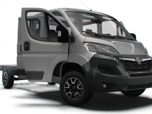 Opel Movano Chassis Truck CrCab 4035WBXL HQInterior 2023 3D Model