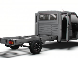 Opel Movano Chassis Truck CrCab 4035WBXL HQInterior 2023 3D मॉडल