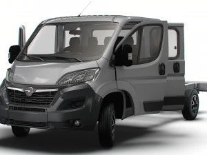 Opel Movano Chassis Truck CrCab 4035WBXL HQInterior 2023 3D Model