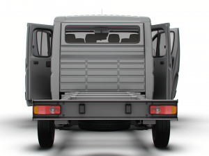 Opel Movano Chassis Truck CrCab 4035WBXL HQInterior 2023 3D मॉडल