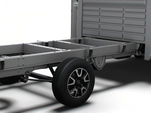 Opel Movano Chassis Truck CrCab 4035WBXL HQInterior 2023 3D मॉडल