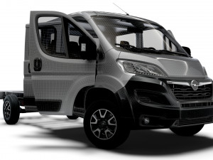 Opel Movano Chassis Truck CrCab 4035WBXL HQInterior 2023 3D मॉडल