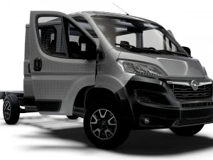 Opel Movano Chassis Truck CrCab 4035WBXL HQInterior 2023 3D Model