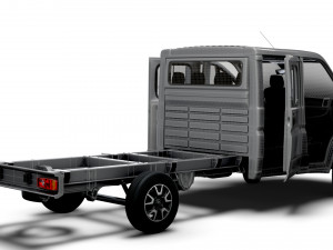 Opel Movano Chassis Truck CrCab 4035WBXL HQInterior 2023 3D मॉडल