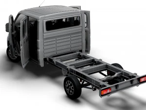 Opel Movano Chassis Truck CrCab 4035WBXL HQInterior 2023 3D Model