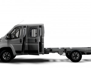 Opel Movano Chassis Truck CrCab 4035WBXL HQInterior 2023 3D मॉडल