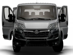 Opel Movano Chassis Truck CrCab 4035WBXL HQInterior 2023 3D Model