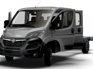 Opel Movano Chassis Truck CrCab 4035WBXL HQInterior 2023 3D मॉडल