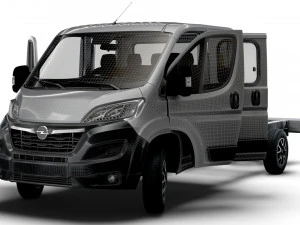 Opel Movano Chassis Truck CrCab 4035WBXL HQInterior 2023 3D Model