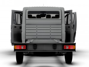 Opel Movano Chassis Truck CrCab 4035WBXL HQInterior 2023 3D मॉडल