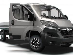 Opel Movano Crew Cab Truck HQInterior 2023 3Dモデル