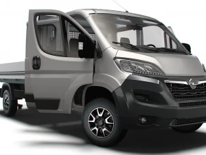 Opel Movano Crew Cab Truck HQInterior 2023 Modelo 3D