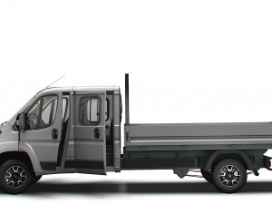 Opel Movano Crew Cab Truck HQInterior 2023 3D Модель
