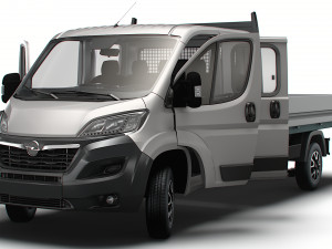 Opel Movano Crew Cab Truck HQInterior 2023 3D Модель