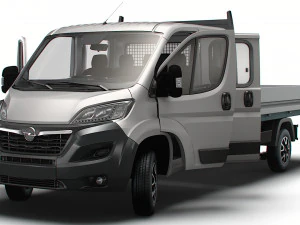 Opel Movano Camion Doppia Cabina HQInterni 2023 Modello 3D