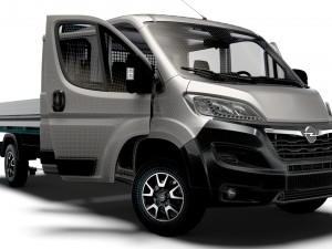 Opel Movano Crew Cab Truck HQInterior 2023 3D Модель