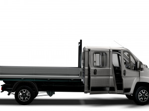 Opel Movano Crew Cab Truck HQInterior 2023 3D Модель