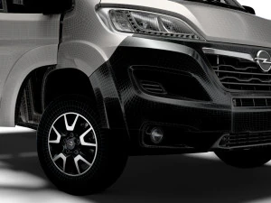 Opel Movano Camion Doppia Cabina HQInterni 2023 Modello 3D