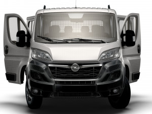 Opel Movano Crew Cab Truck HQInterior 2023 3D Модель