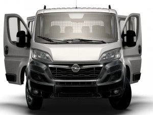 Opel Movano Camion Doppia Cabina HQInterni 2023 Modello 3D
