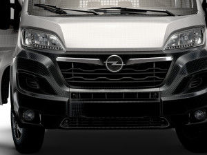 Opel Movano Crew Cab Truck HQInterior 2023 3D Модель