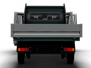 Opel Movano Crew Cab Truck HQInterior 2023 3D Модель