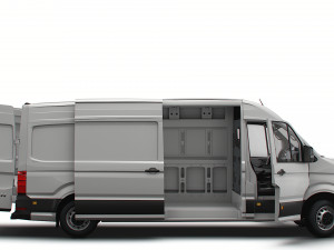 MAN TGE Panel Van L3H2 HQ Interior 2023 3D Модель