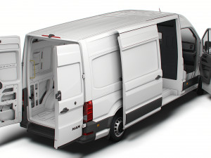 MAN TGE Panel Van L3H2 HQ Interior 2023 3D Модель