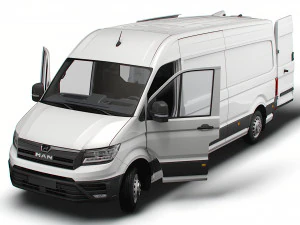 MAN TGE Panel Van L3H2 HQ Interior 2023 3D Model