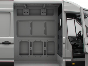 MAN TGE Panel Van L3H2 HQ Interior 2023 3D Модель