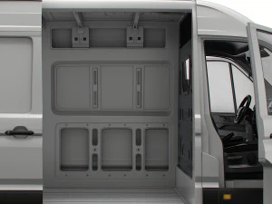 MAN TGE Panel Van L3H2 HQ Interior 2023 3D Model