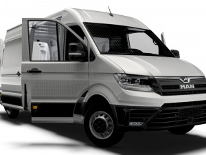 MAN TGE Panel Van L3H2 HQ Interior 2023 3D Модель