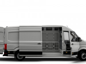 MAN TGE Panel Van L3H2 HQ Interior 2023 3D Модель