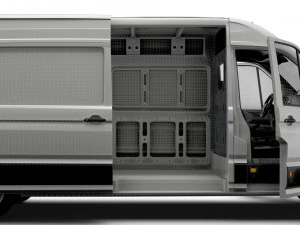 MAN TGE Panel Van L3H2 HQ Interior 2023 3D Model