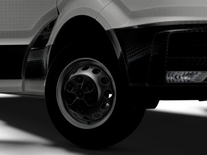 MAN TGE Panel Van L3H2 HQ Interior 2023 3D Модель