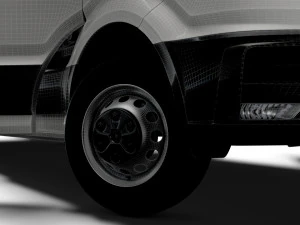 MAN TGE Panel Van L3H2 HQ Interior 2023 3D Model
